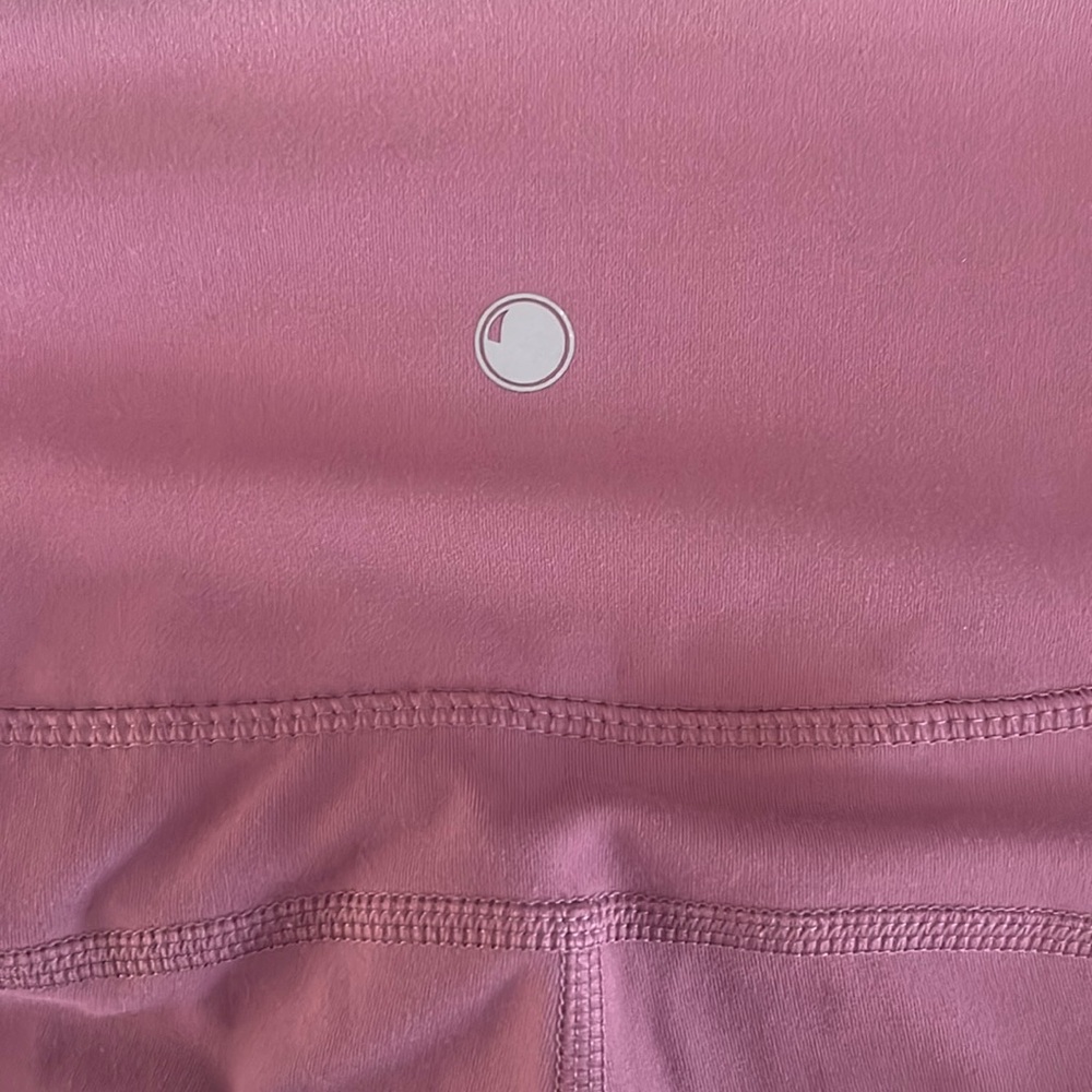 Yogalicious Lux Dusty Rose Pink Leggings Open Mesh Side Detail Size M Gym Yoga - Picture 7 of 9